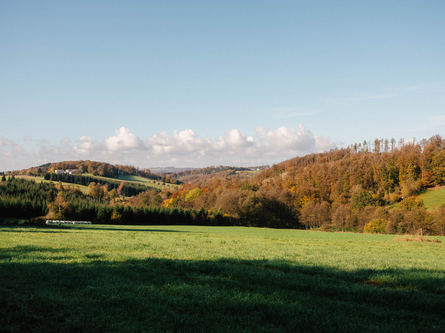 Blick in die Landschaft Oben an der Volme