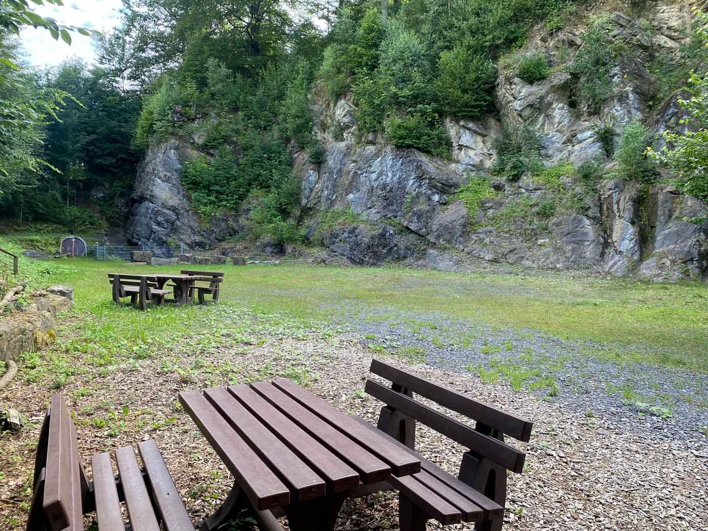 Kletterfelsen Hülloch in Kierspe im Märkischen Sauerland