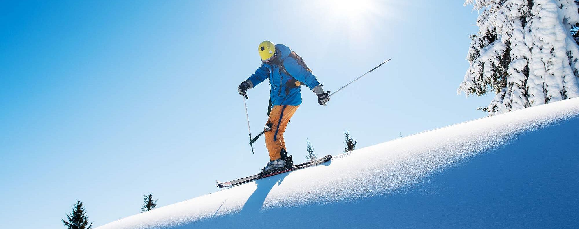 Skifahrer auf der Piste