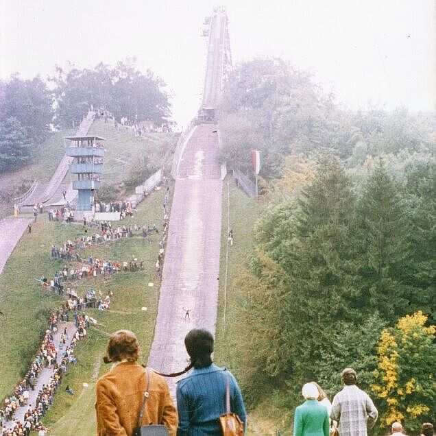 Meinhardus Mattenschanzen in Meinerzhagen in den 1970er Jahren