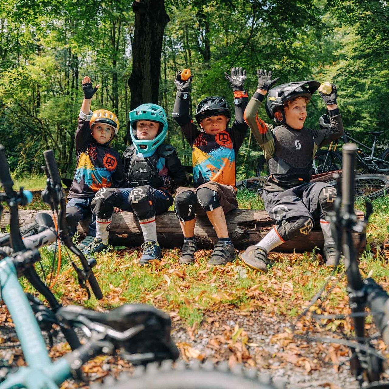 Mountainbiker auf dem Eisenwald Trail in Iserlohn im Märkischen Sauerland