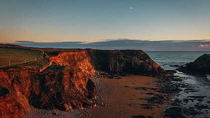 Strand Annestown Beach in der Region Waterford in Irland 