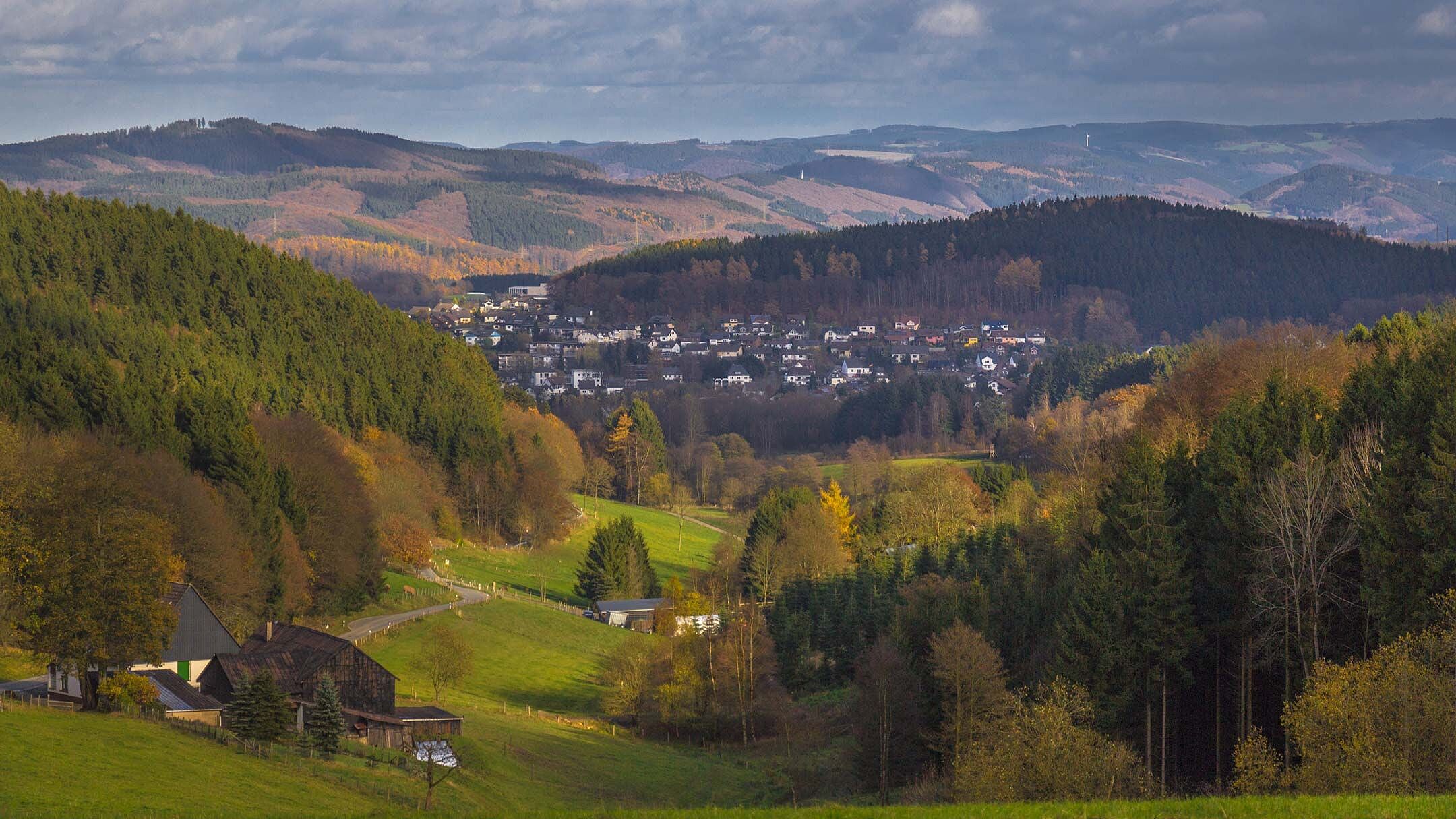 Ausblick auf Herscheid im Märkischen Kreis