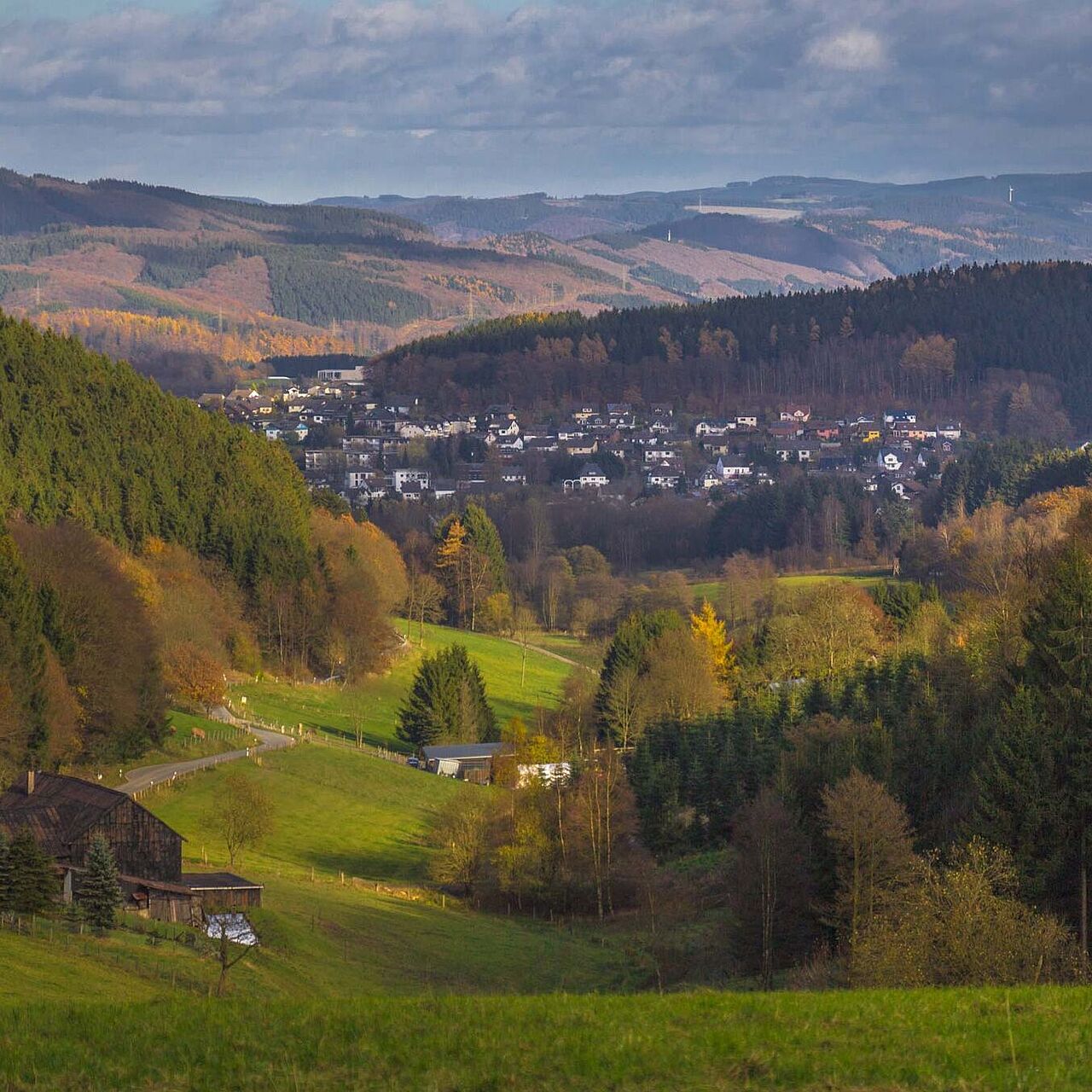 Ausblick auf Herscheid im Märkischen Kreis