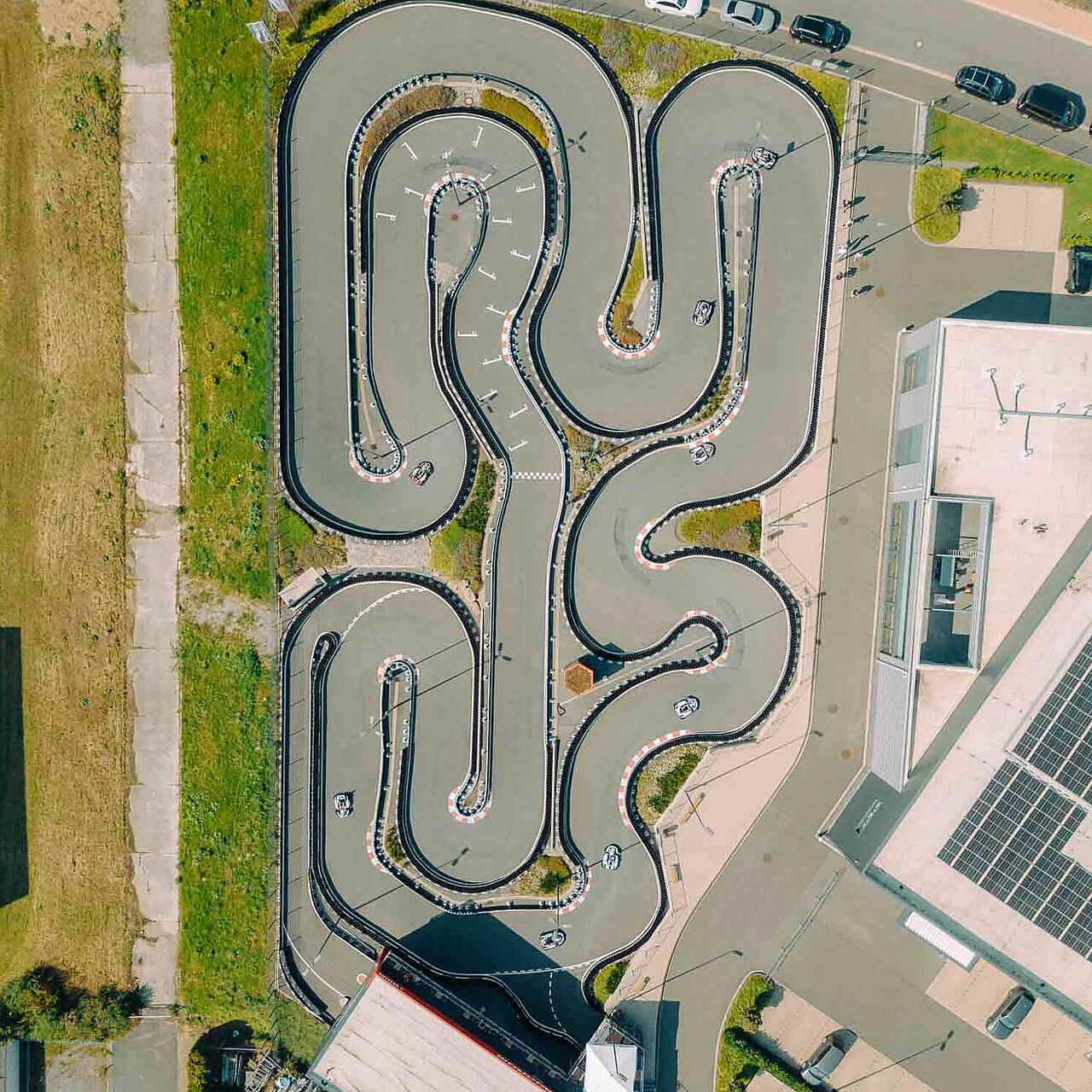 Luftbild Kartbahn Rimodrom in Hemer