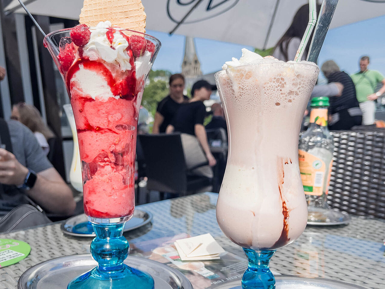 Eisbecher im Café Naschhaus in Plettenberg