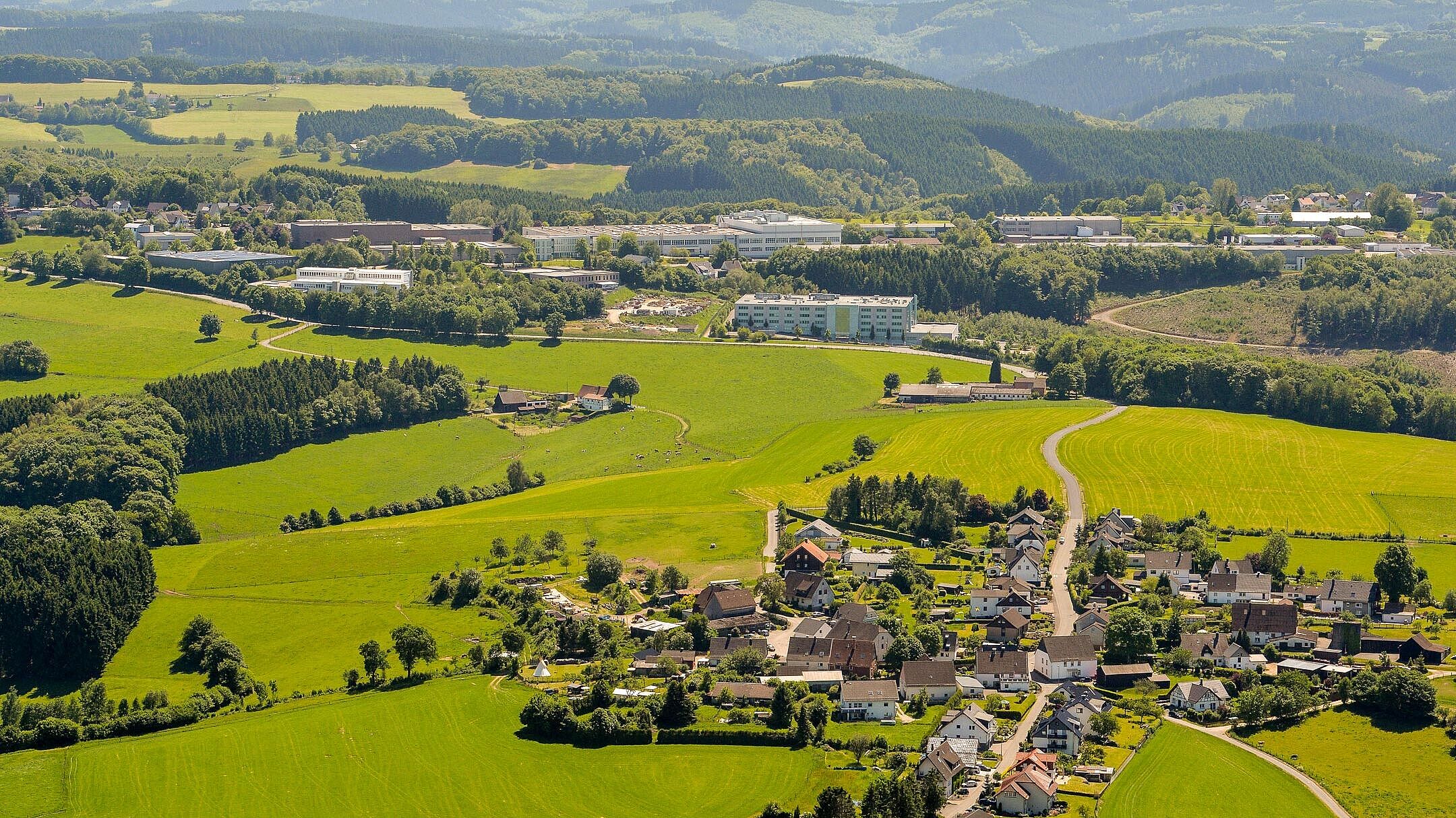 Luftaufnahme von Schalksmühle in Märkischen Sauerland