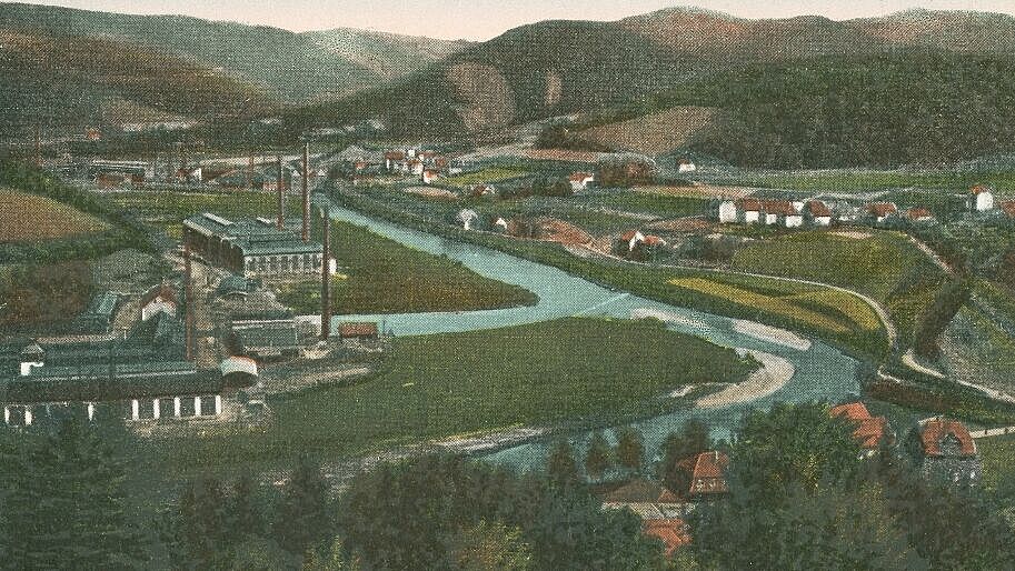 Historische Aufnahme von Werdohl im Märkischen Sauerland