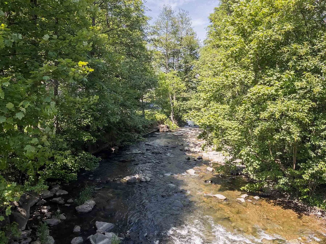 Ausblick von der Elsebrücke in Plettenberg