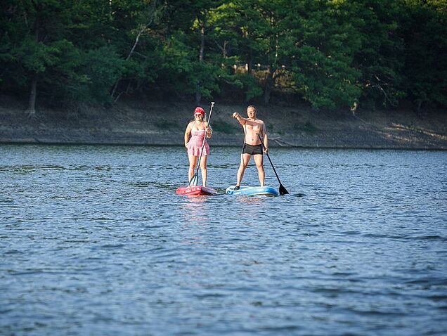 SUPer Abenteuer: Stand-up-Paddling an der Oestertalsperre im Märkischen Sauerland