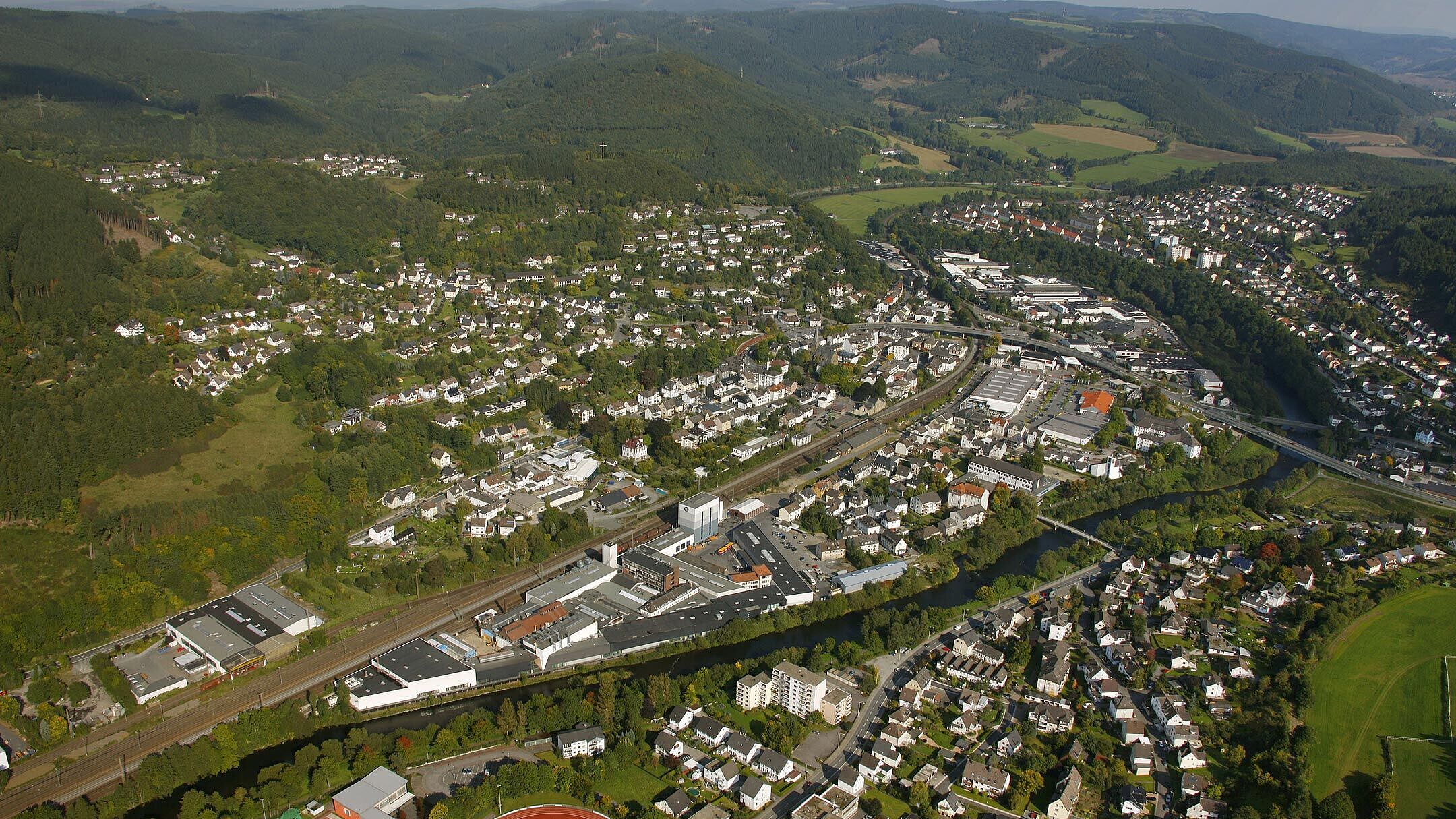 Luftaufnahme von Plettenberg im Märkischen Sauerland