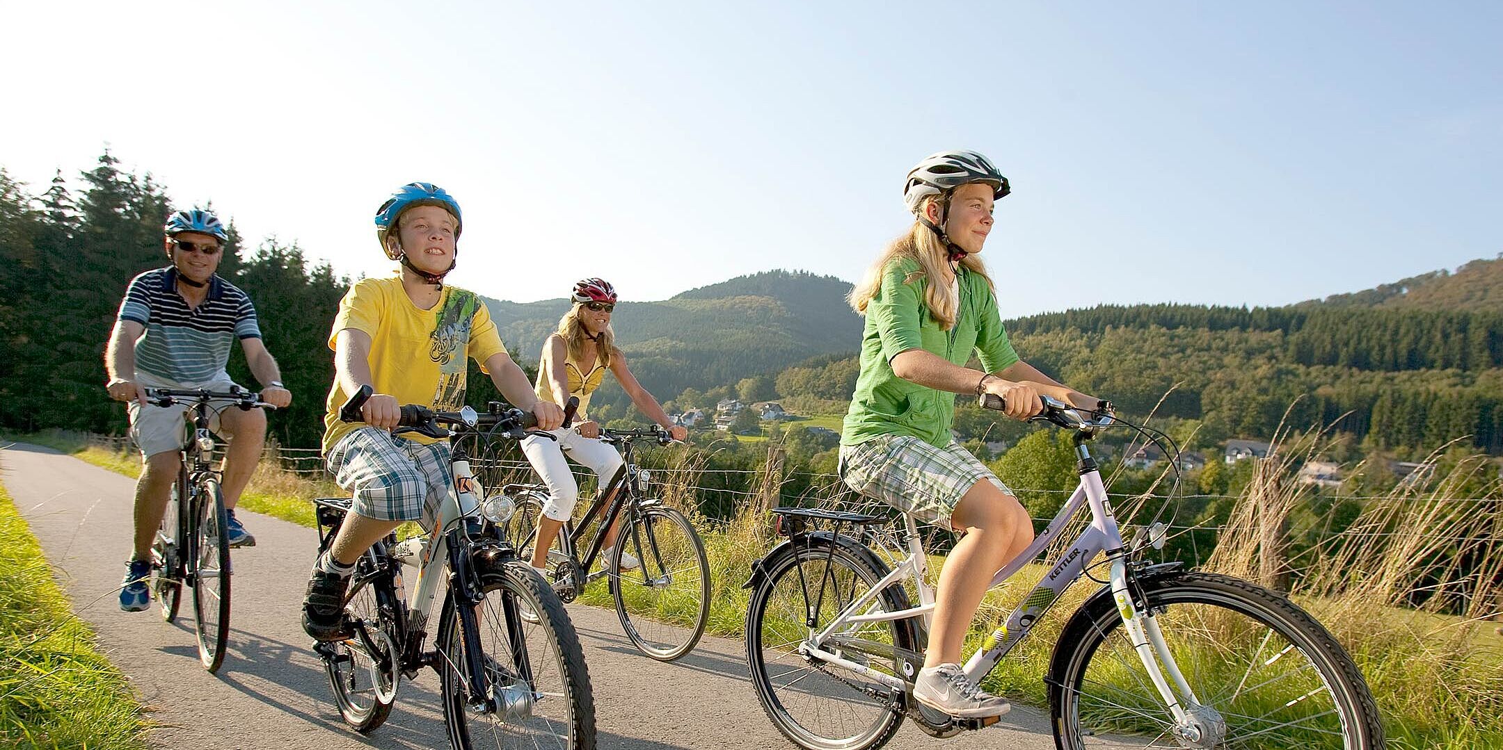 Radfahren auf dem Ruhr Lenne Achter im Märkischen Sauerland