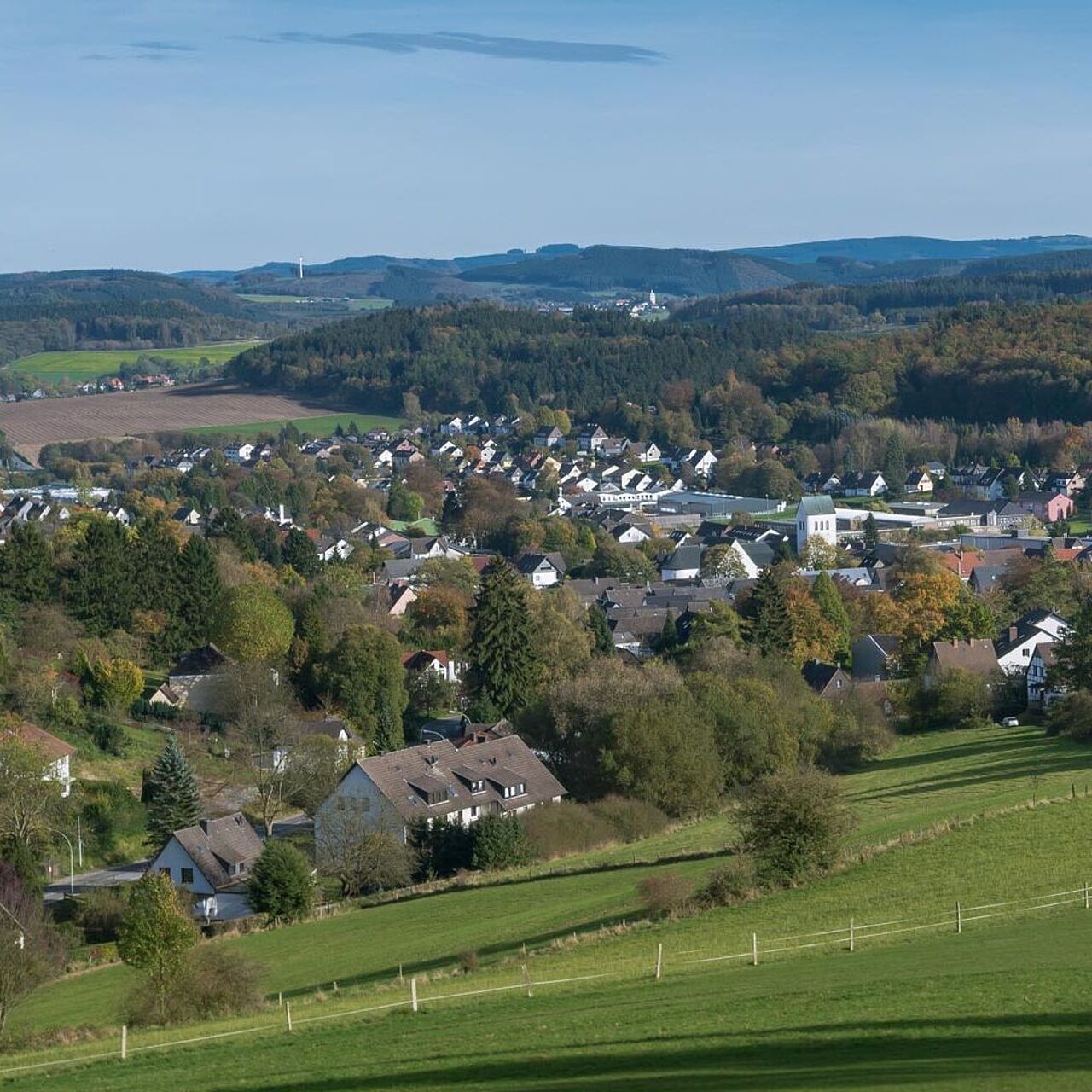 Blick auf Neuenrade im Märkischen Sauerland