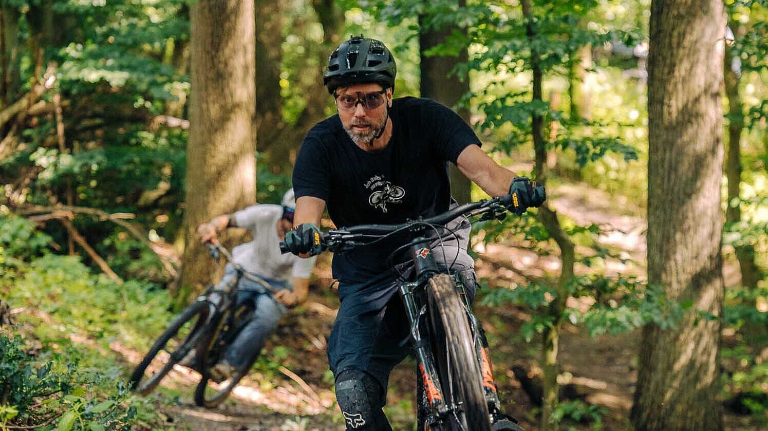 Mountainbike auf den Eisenwaldtrails in Iserlohn im Märkischen Sauerland