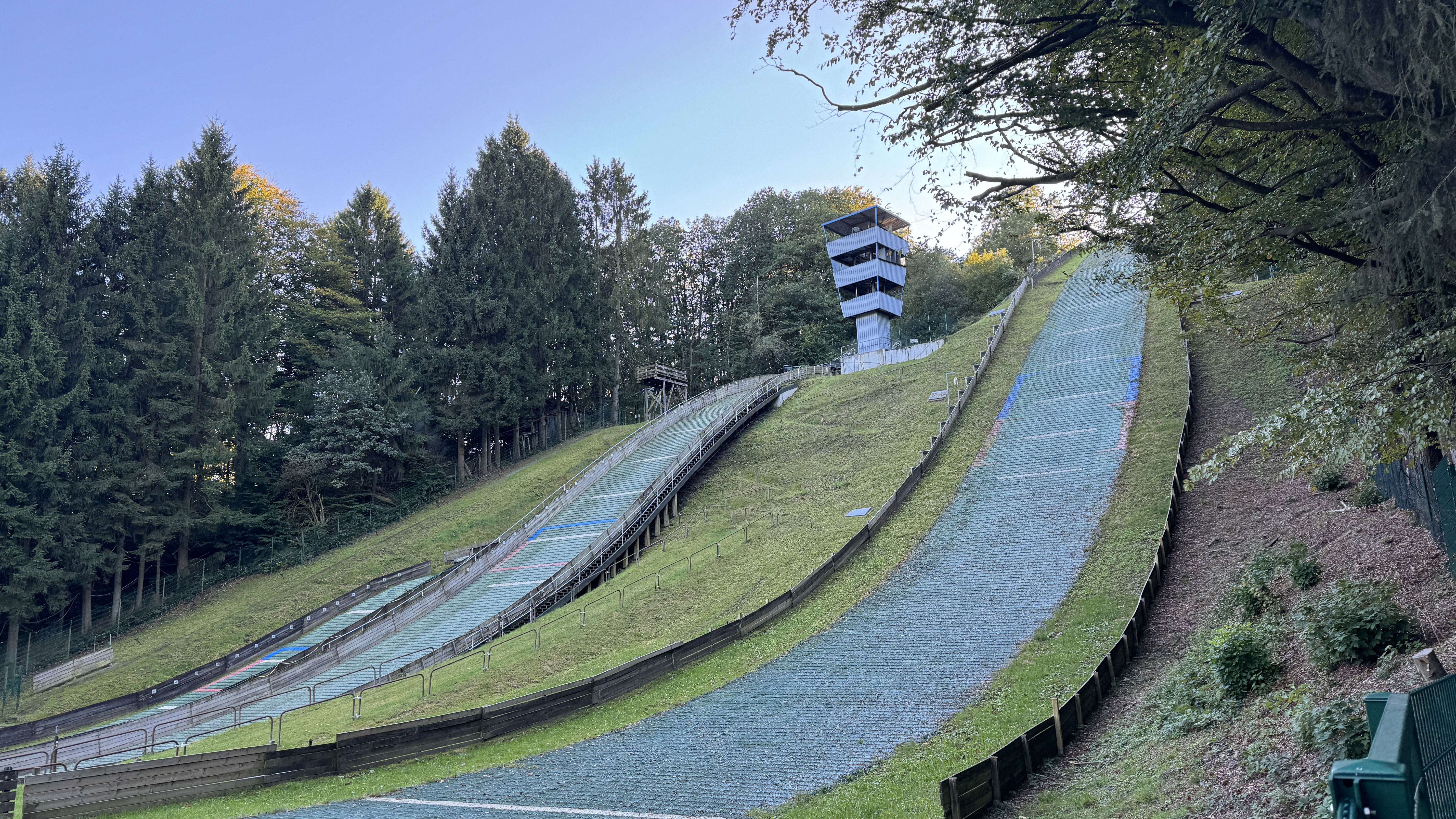 Blick auf die Schanzen an der Aggerquelle 