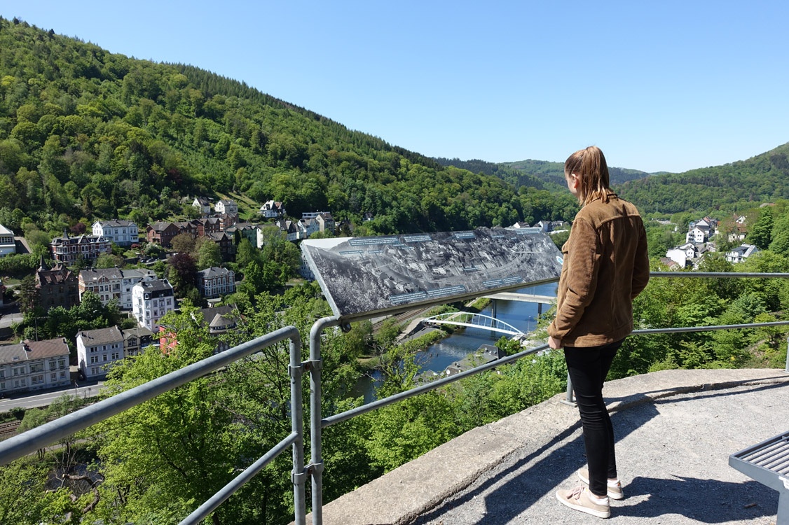 Panoramatafel Burg Altena