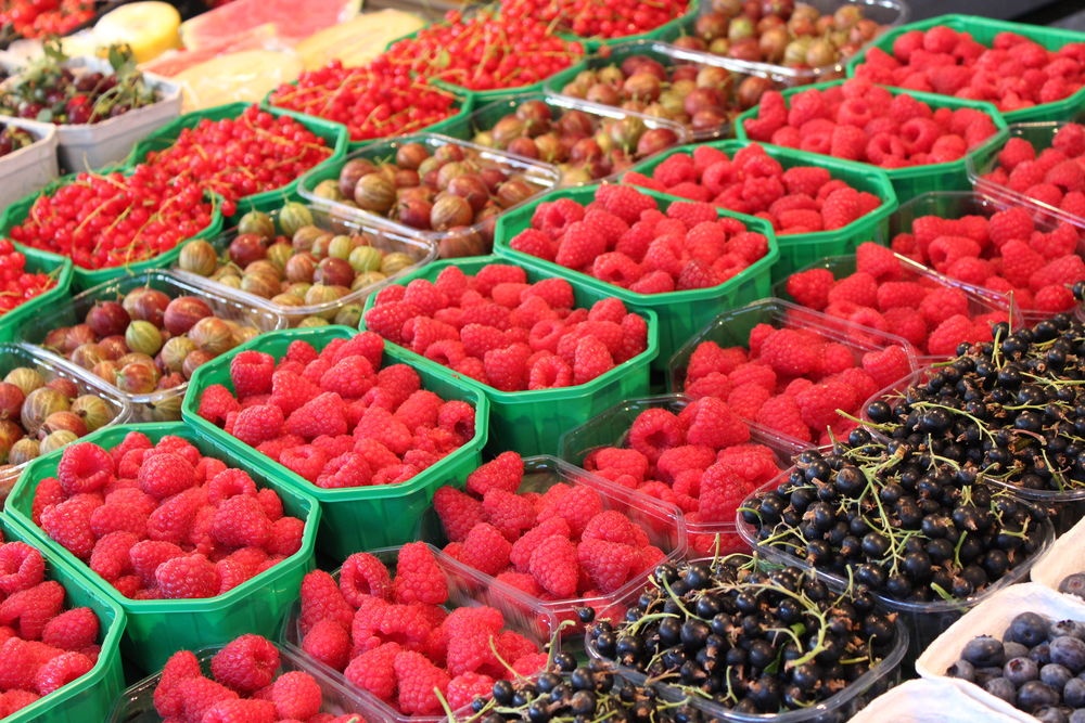 Frische Produkte auf dem Mendener Wochenmarkt