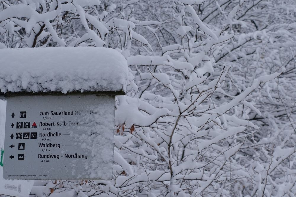 Auch im Winter lädt das Wanderwegenetz zu einem Au