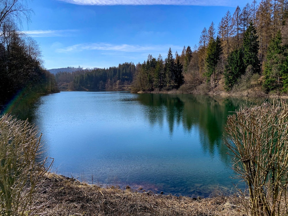 Idylle pur: die Genkeltalsperre