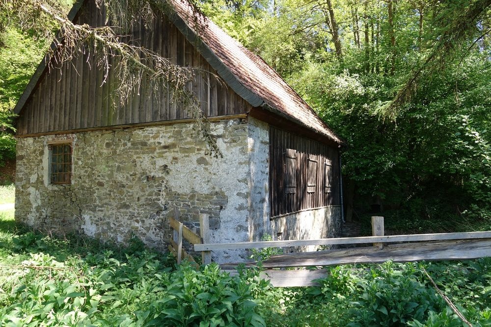 Das Gebäude der hist. Rhadermühle