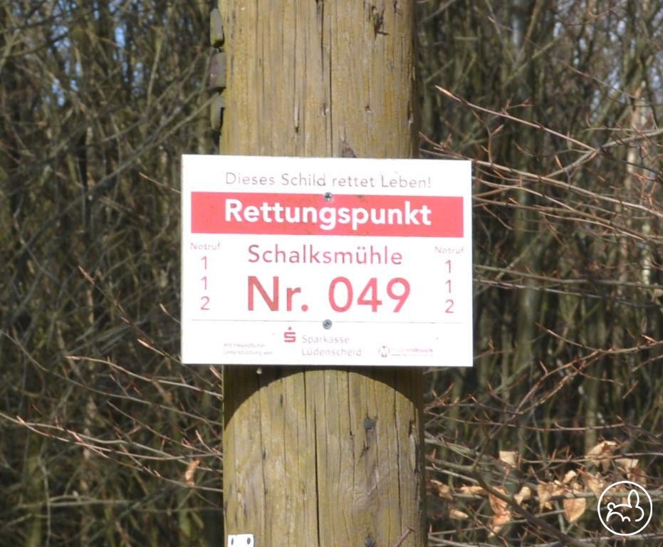 Auch ein Rettungspunkt befindet sich vor Ort