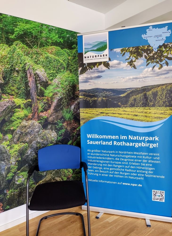 Blick in das Naturpark-Infozentrum