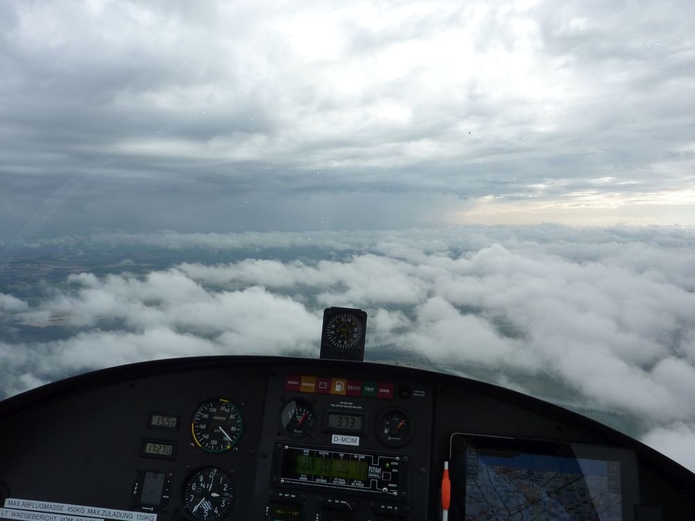 Blick aus dem Cockpit