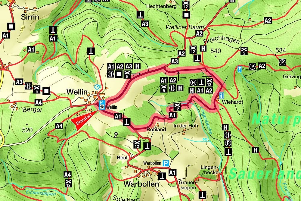 Tourentipp ab Wanderparkplatz Wellin