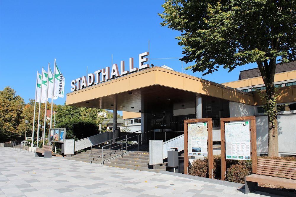 Der Eingangsbereich der Stadthalle