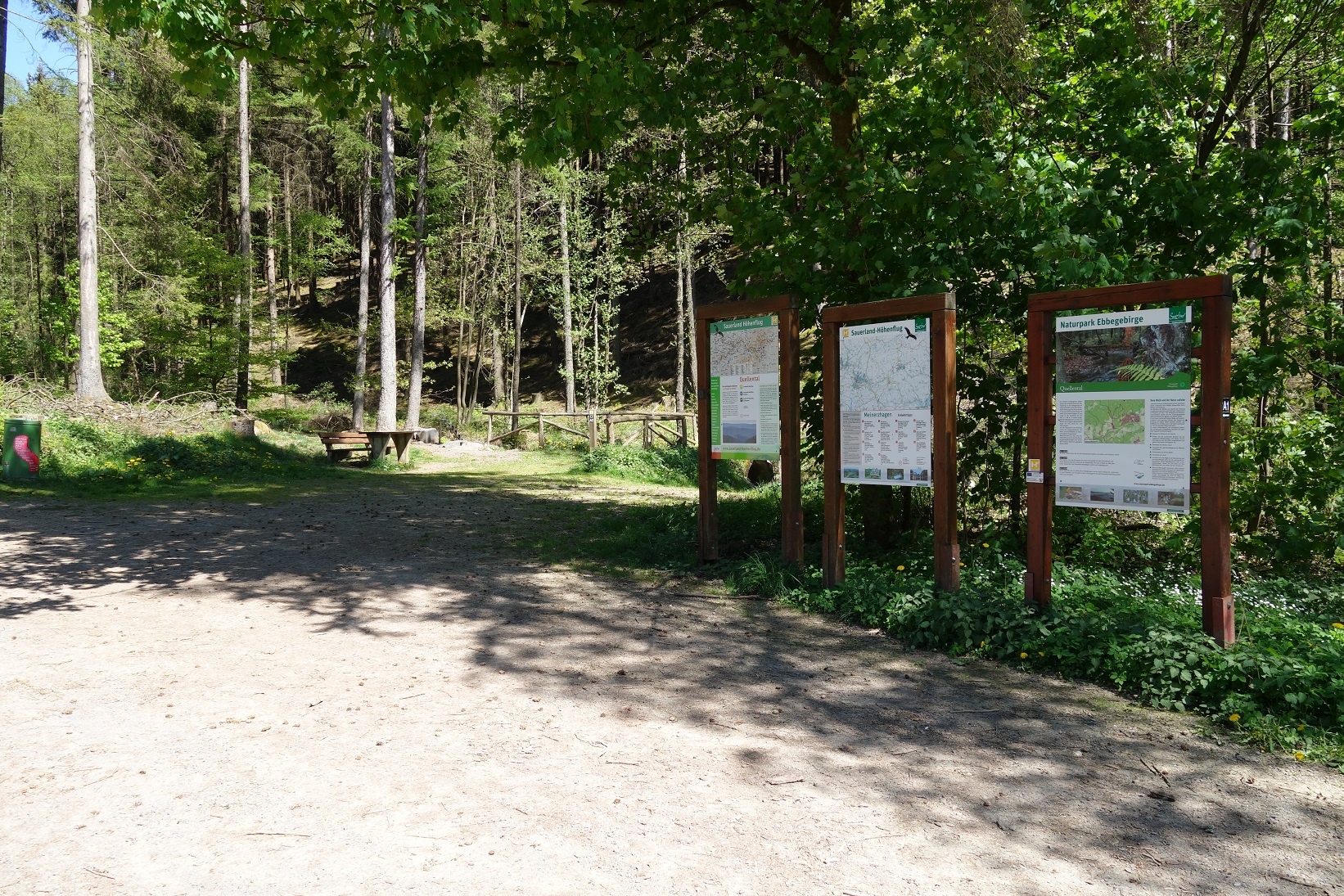 Der Wanderparkplatz Quellental