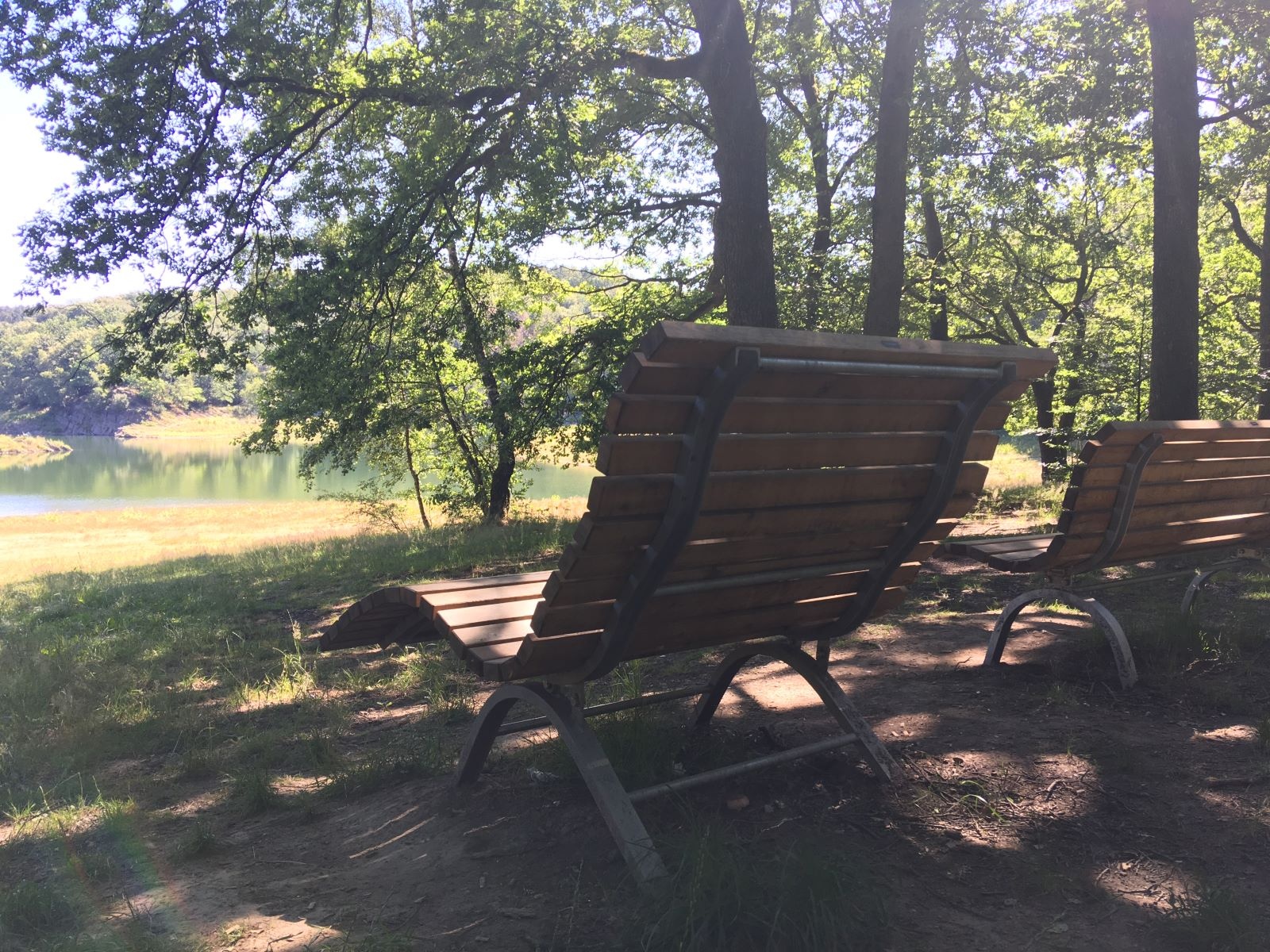 Waldsofas laden zur Erholung ein