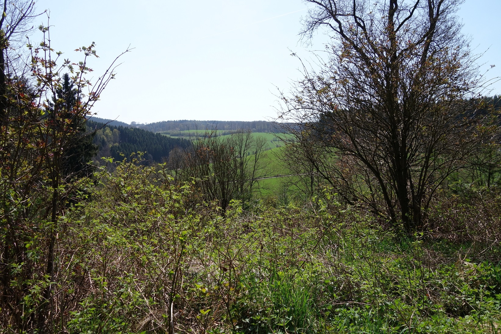 Der erste Anstieg wird mit einem tollen Ausblick belohnt