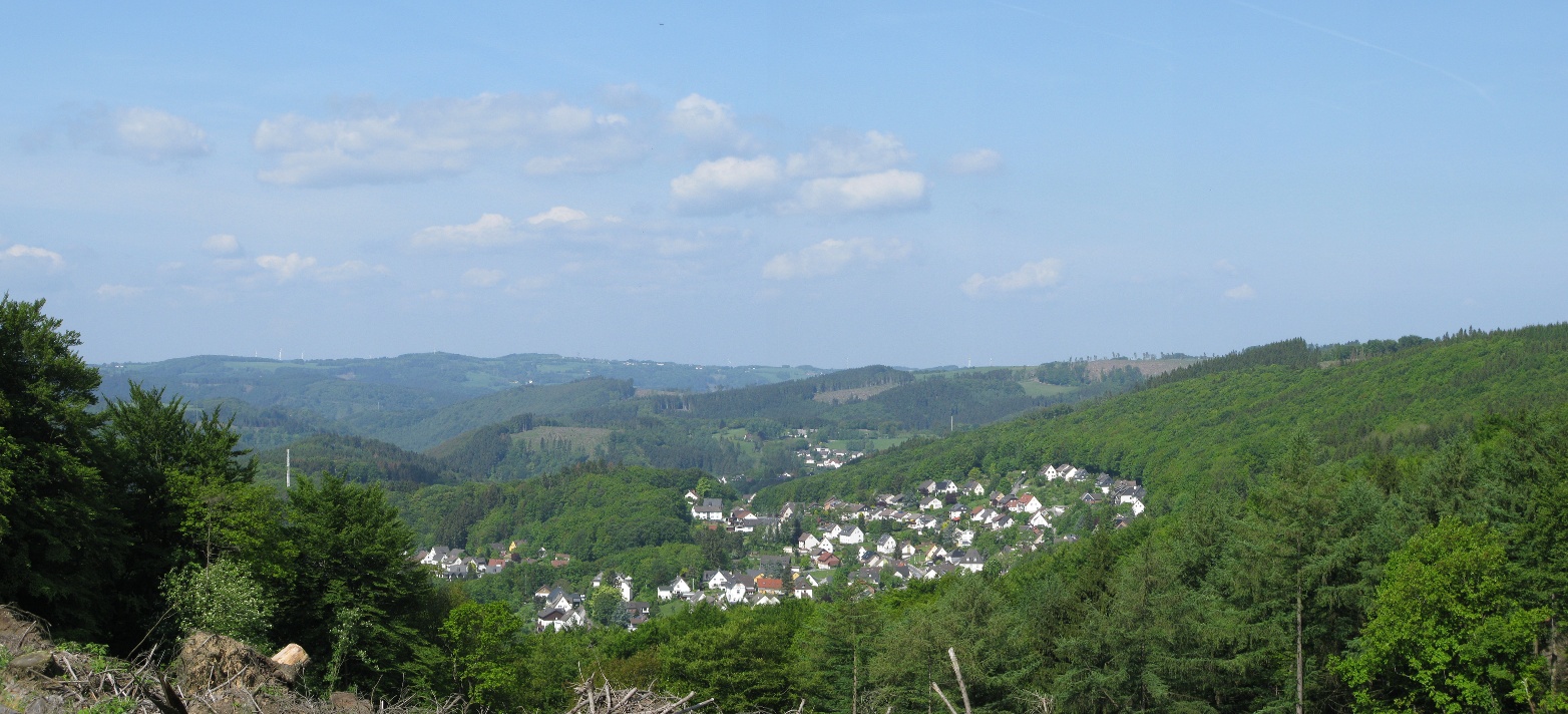 Blick vom Kohlberg auf Dahle