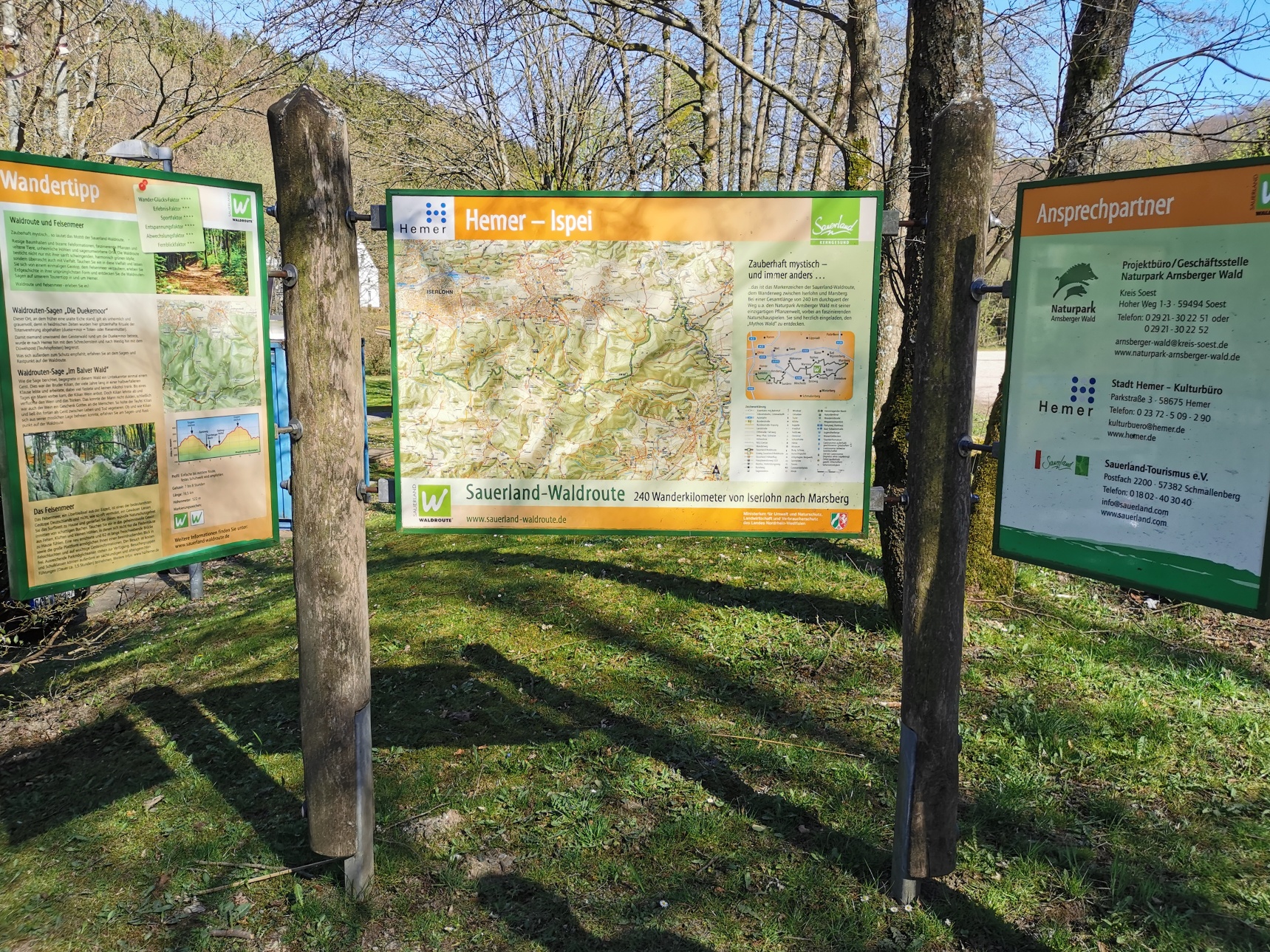 Das Tor zur Waldroute in Hemer-Ispei