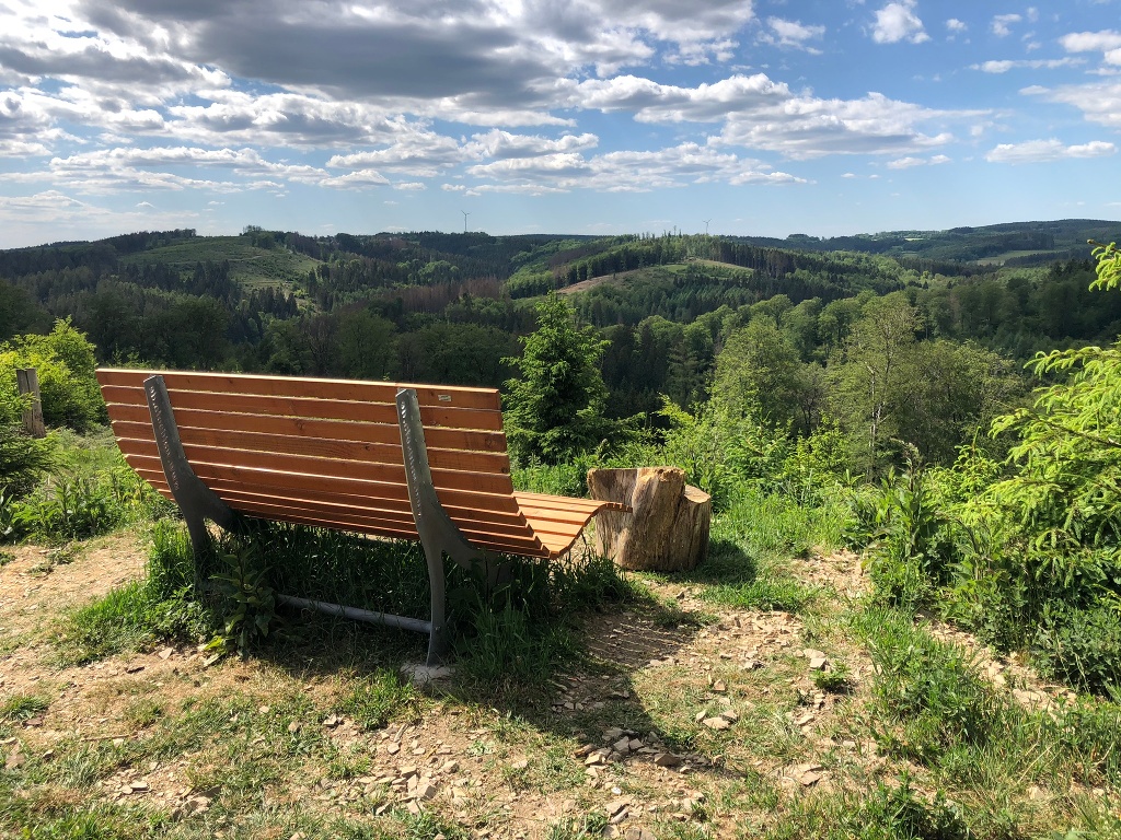 Aussichtspunkt mit Waldsofa und herrlichem Panorama